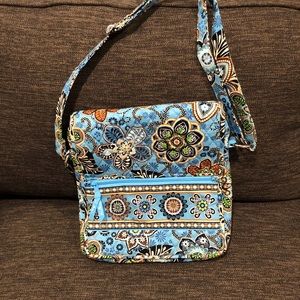 Vera Bradley Crossbody Triple Zip Hipster Bag